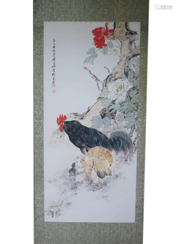 A Chinese Painting of Flowers and Birds
