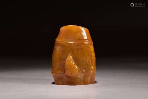 A Bamboo Shape Shoushan Tianhuang Stone Seal