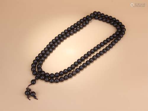 A Praying Agarwood Beads