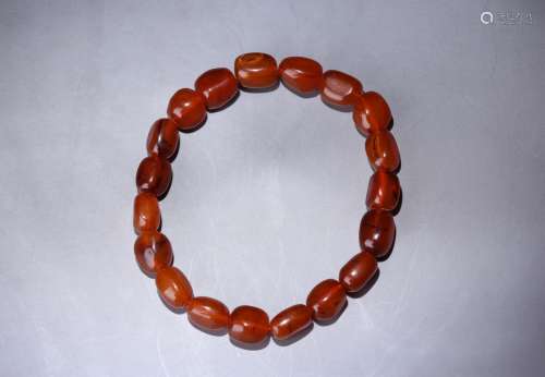 An Abmber Beads Bracelet
