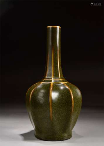 A Tea Glazed Porcelain Vase