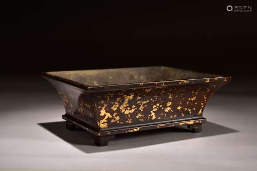 A Gold Inlaid Bronze Incense Burner