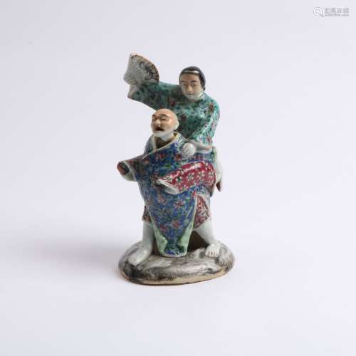 chinese famille rose porcelain figure