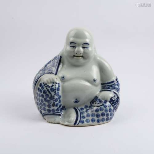 chinese blue and white porcelain buddha
