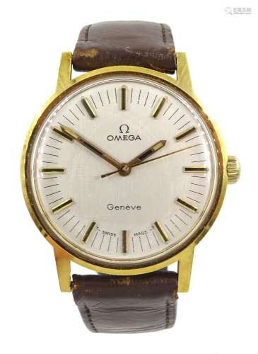 Omega Geneve gentleman's gold-plated manual wind wristwatch