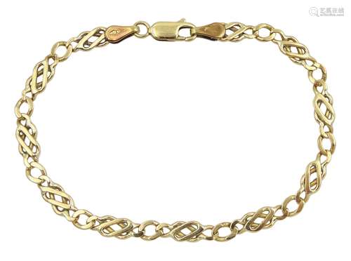 9ct gold link bracelet