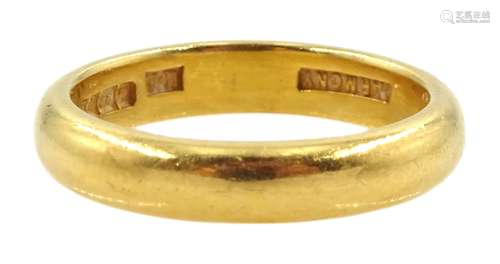 22ct gold wedding band