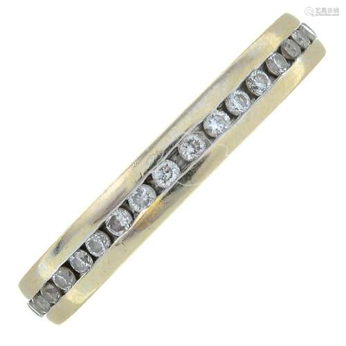 An 18ct gold brilliant-cut diamond full eternity ring.Estima...