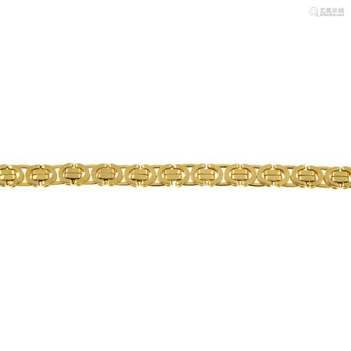 A 9ct gold bracelet.