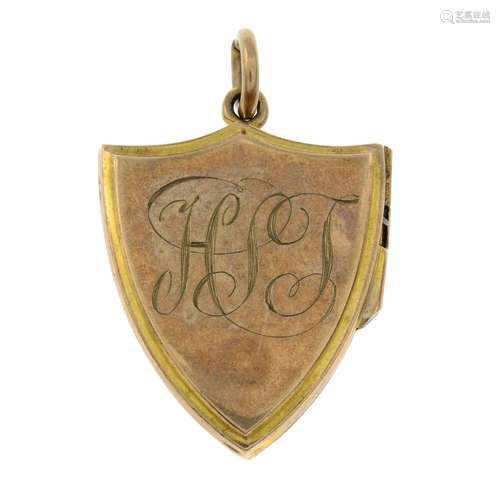 An early 20th century 9ct gold locket pendant.Hallmarks for ...