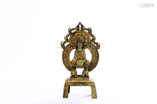 Cooper Gilding Statue of Buddha