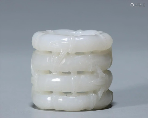 Hetian Jade Bamboo Joint Fingerstall