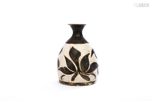 White Glazed Flower Jar