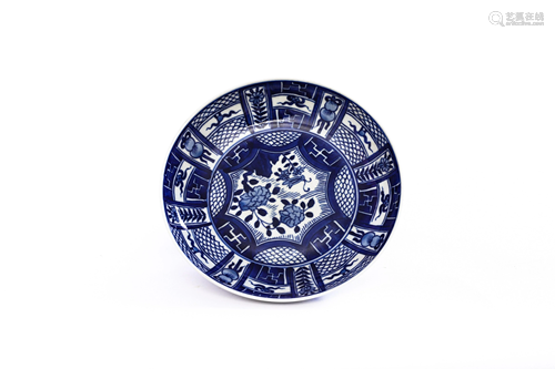 Blue and White Plate