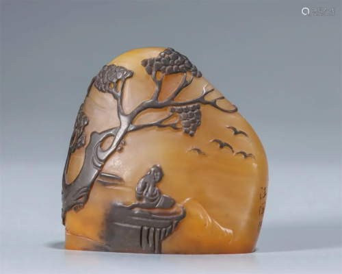 Crow Skin Tianhuang Figures and Story Seal