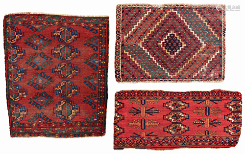 Three Ersari Rug Fragments