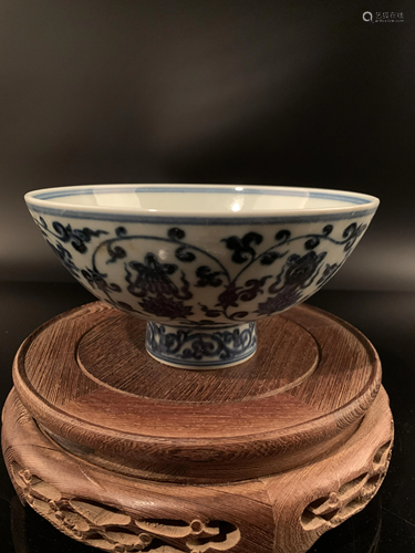 Chinese Blue and White Porcelain Bowl