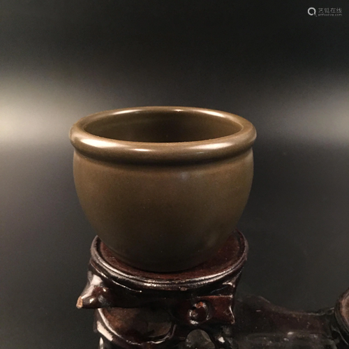 Chinese Tea Dust Porcelain Censer