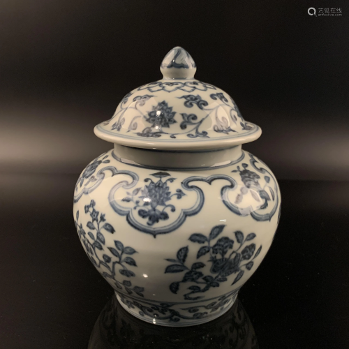 Chinese Xuanpe Blue and White Jar