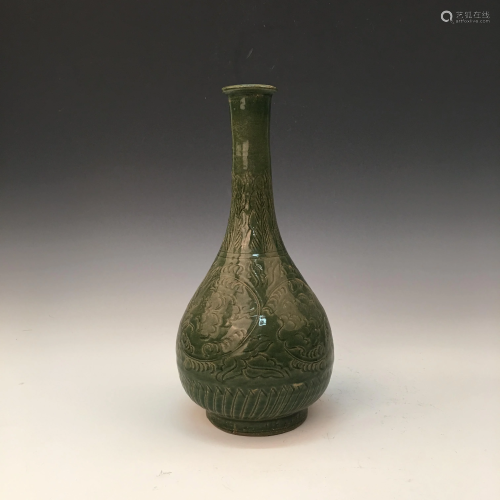 Chinese Yaozhou Ware Porcelain Yuhuchun Vase