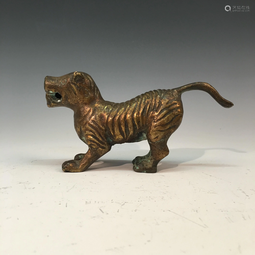 Chinese Bronze Tiger Figure