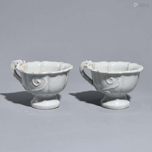 A PAIR OF HUTIAN KILN CUPS