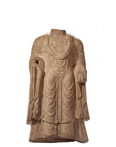 NORTHERN WEI DYNASTY STONE BUDDHA