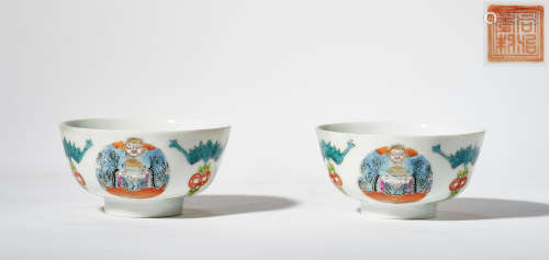 FAMILLE ROSE BOWL, QING DYNASTY