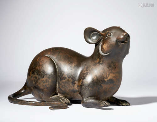 BRONZE MOUSE ORNAMENTS, QING DYNASTY