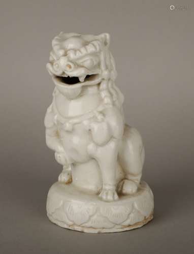 Song Dynasty White glazed Lion