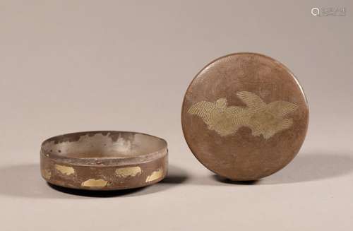 Tang Dynasty silver powder case