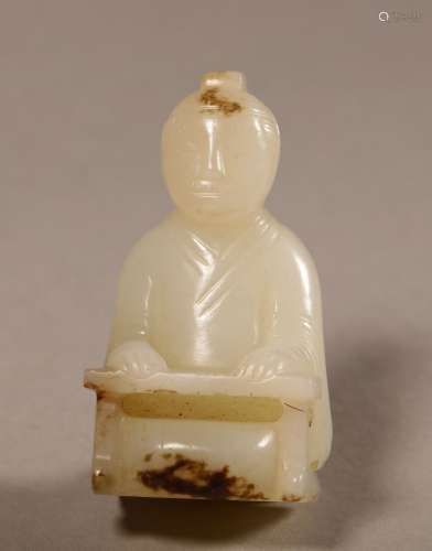 Han Dynasty jade kneeling figure