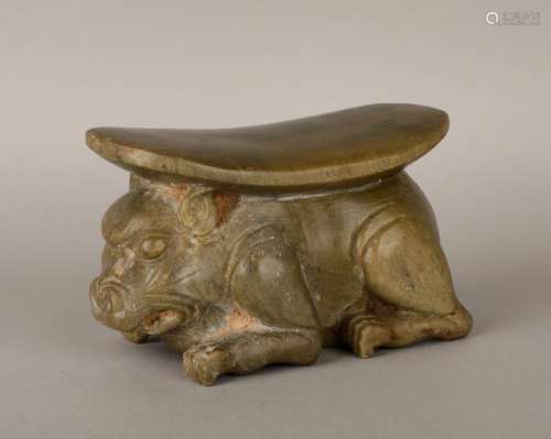 Tang Dynasty lion stone pillow