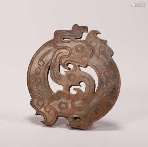 Western Zhou Dynasty Dragon pattern jade ornament