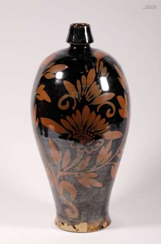 Song Dynasty Cizhou kiln rust Mei vase