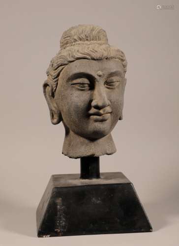 Ninth century Gandhara Buddha head