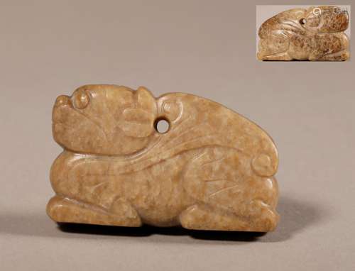 The Yuan Dynasty jade beast