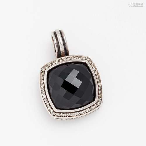 David Yurman Albion Onyx Diamond Pendant Enhancer