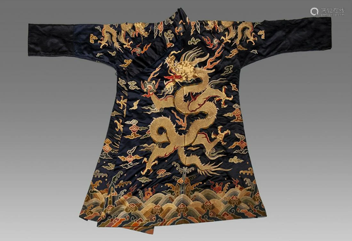 A Chinese Embroidery Dragon Robeï¼ŒMing Dynasty