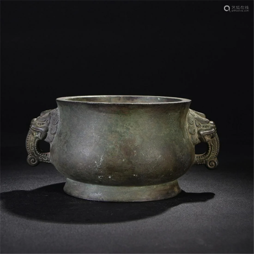 A Chinese Bronze Censer , Qing Dynasty