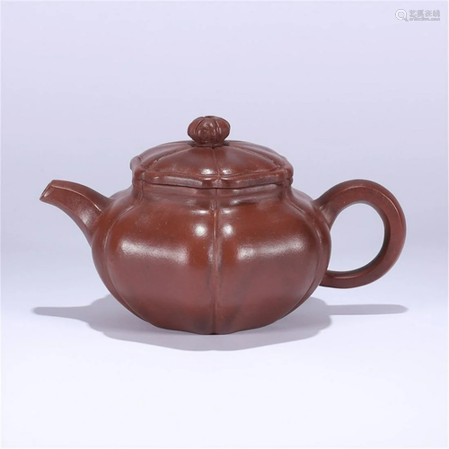 A Chinese Zisha Teapot