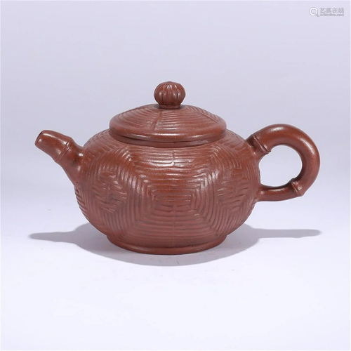 A Chinese Zisha Teapot