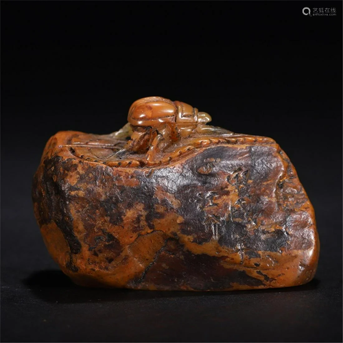 A Chinese Tianhuang Stone Seal , Qing Dynasty