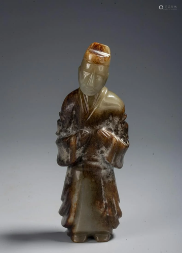 A Chinese Jade 'Figure' Carving , Han Dynasty