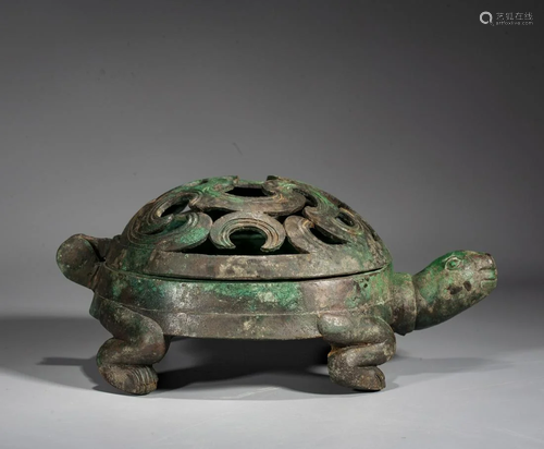 A Chinese Bronze Censer, Hand Dynasty