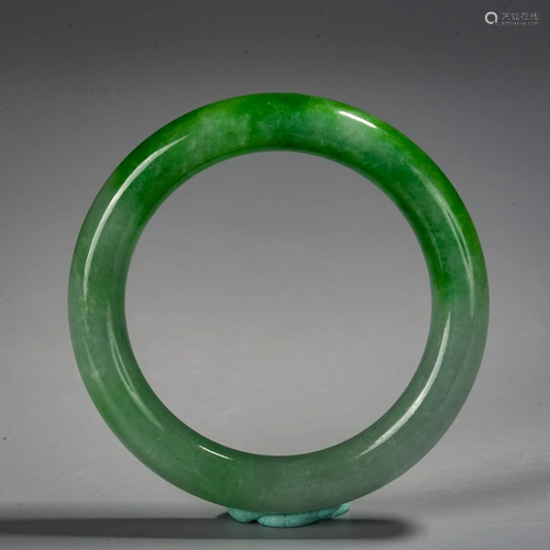 A Chinese Jadeite Bangleï¼ŒQing Dynasty