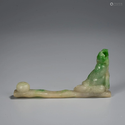 A Chinese Jadeite Incense Holder, Qing Dynasty