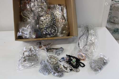 A job lot of new costume jewellery