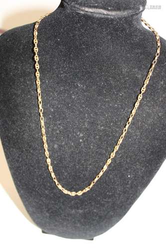 An unusual 9ct gold ships anchor style chain