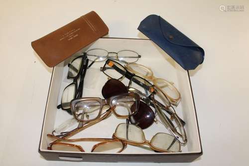 A collection of vintage spectacles & sunglasses